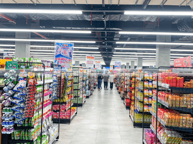 kệ siêu thị tại siêu thị AEON tỉnh Bình Dương 4