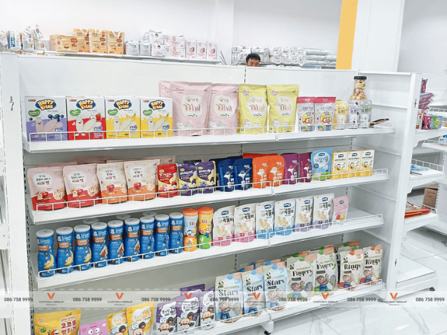 kệ siêu thị tại siêu thị sữa Trường Thọ tỉnh Bình Phước 4