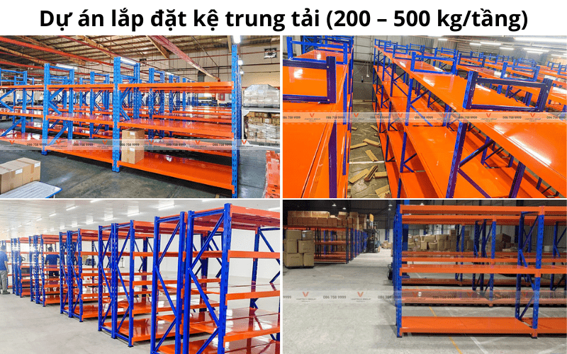 kệ trung tải 3 tầng