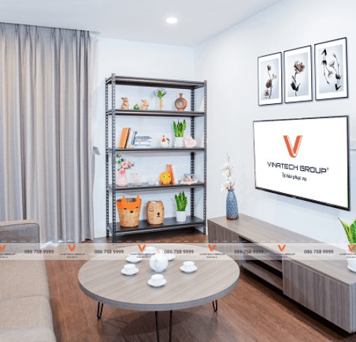 Kệ sắt đen V lỗ Vinatech