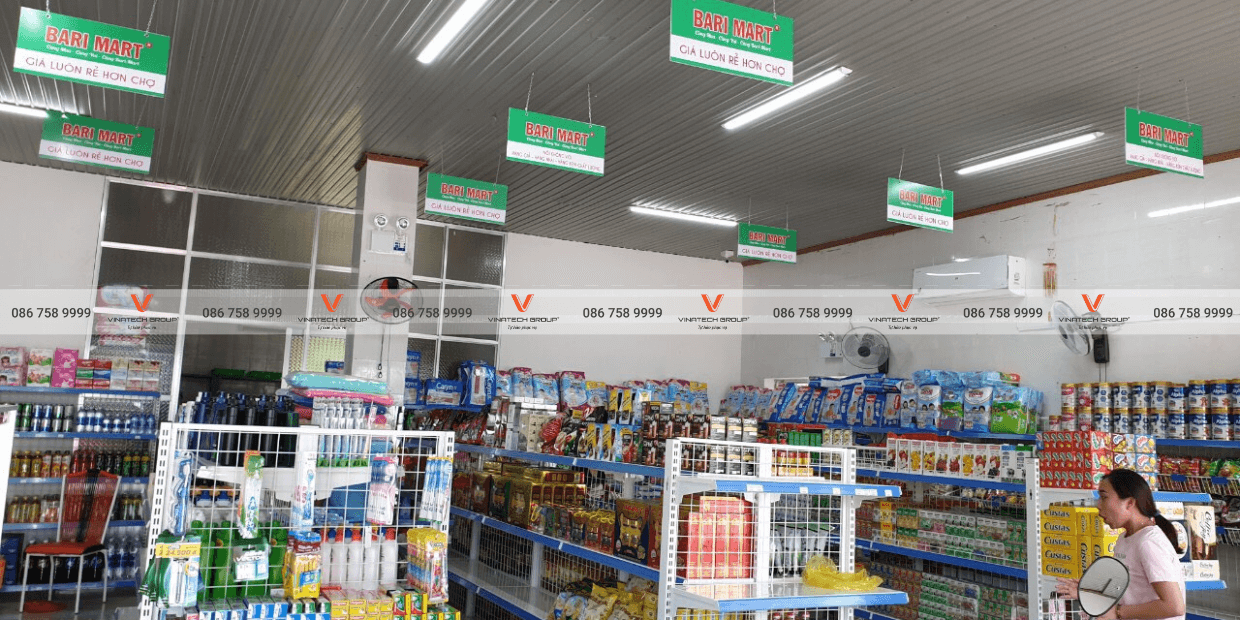 kệ siêu thị tại siêu thị Bari Mart tỉnh Bà Rịa – Vũng Tàu 1