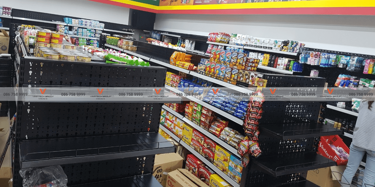 Dự án lắp đặt kệ siêu thị tại siêu thị Winmart+ tỉnh Thừa Thiên Huế 2